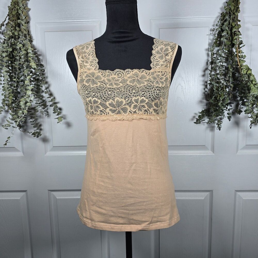 Pink Lace Tank Cami Dusty Pink Color Coquette Sexy XL